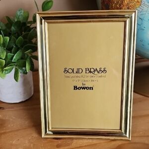Vintage Solid Brass Photo Frame
